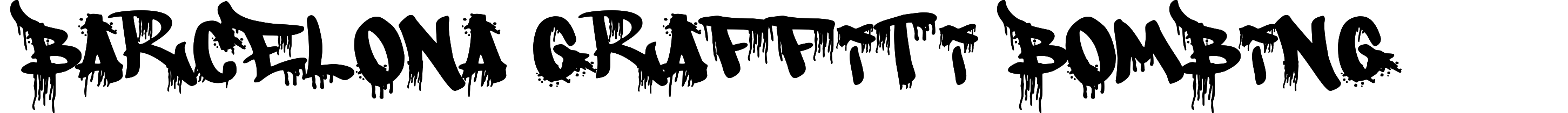 Barcelona Graffiti Bombing