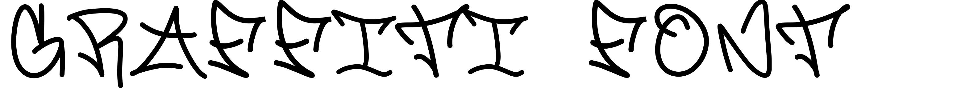 Graffiti font