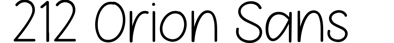 212 Orion Sans