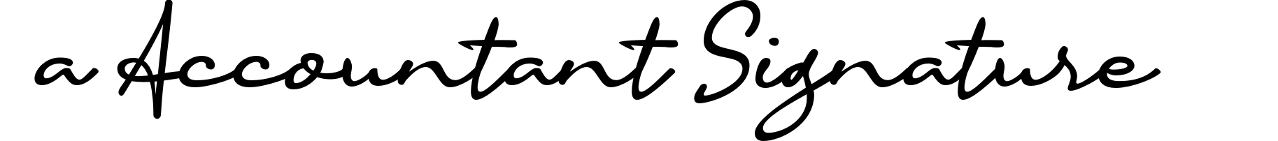 a Accountant Signature