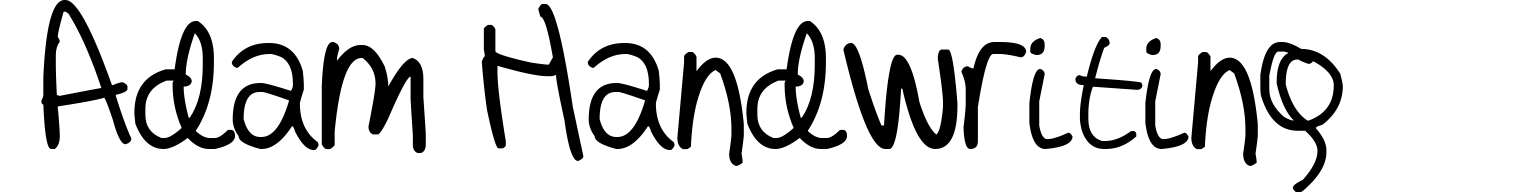 Adam Handwriting