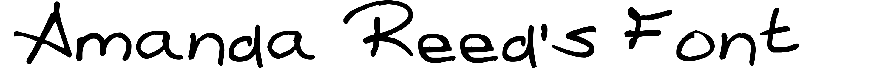 Amanda Reed's Font