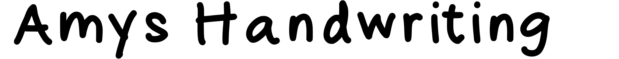 Amys Handwriting