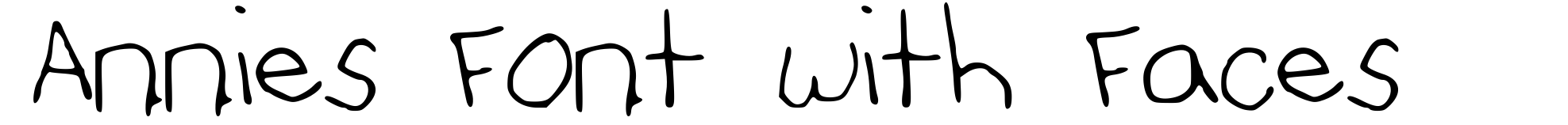 Annies Font with Faces
