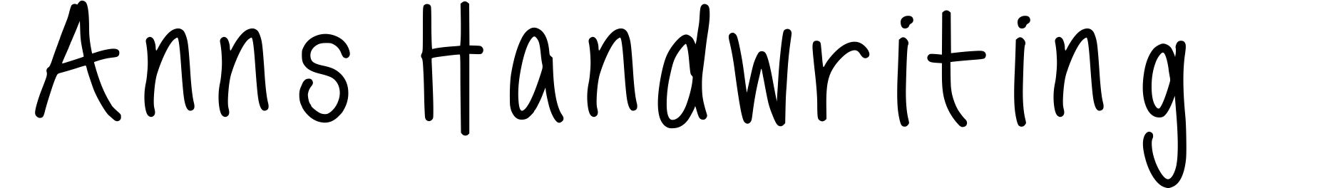 Anns Handwriting