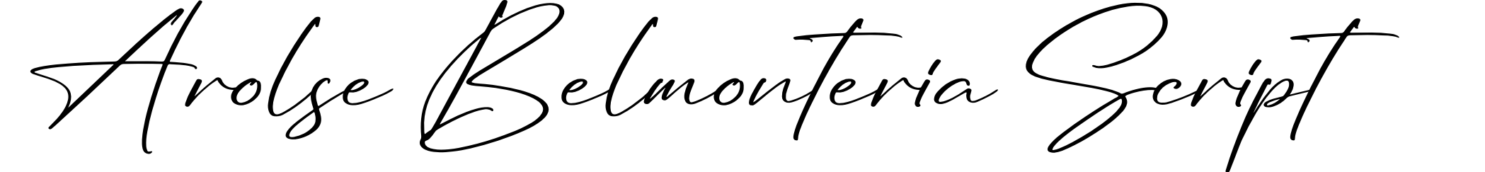 Arolse Belmonteria Script