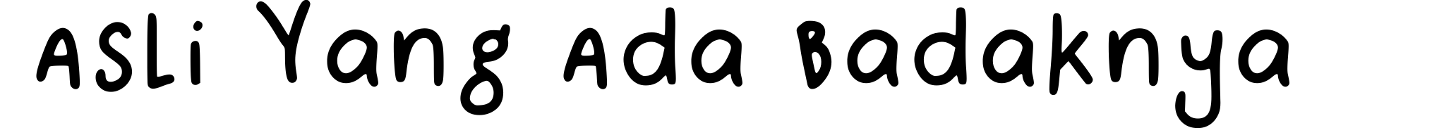 Asli Yang Ada Badaknya