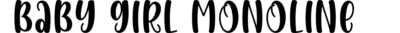 Baby Girl Monoline