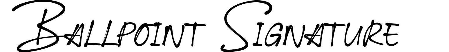 Ballpoint Signature