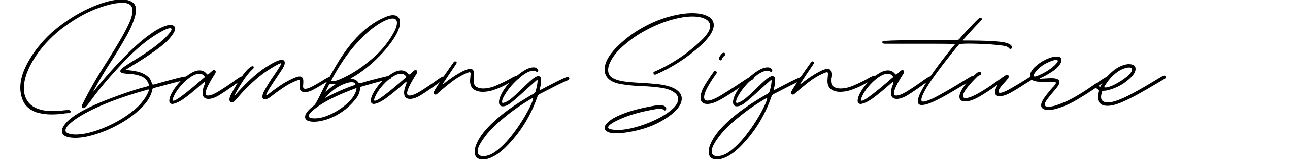 Bambang Signature