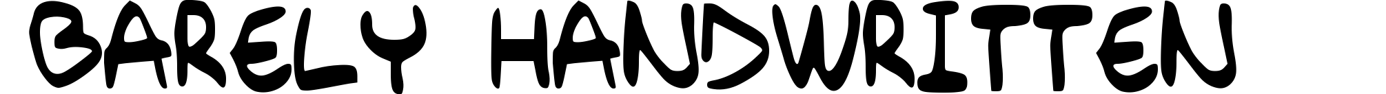 Barely Handwritten