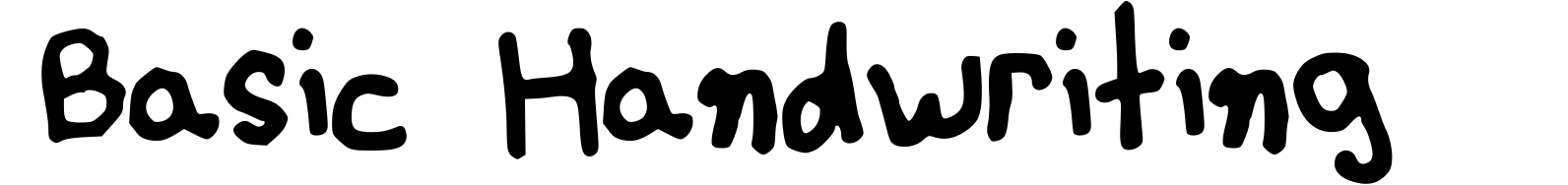 Basic Handwriting
