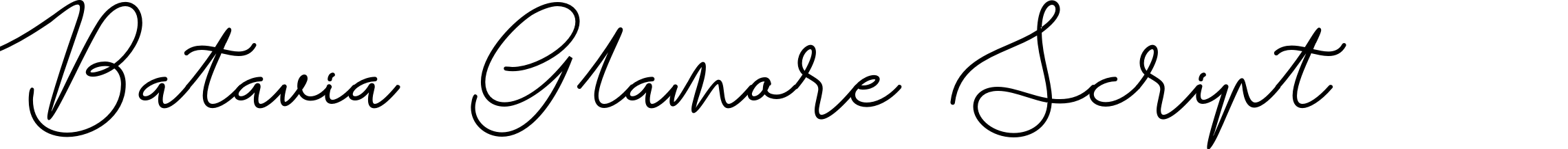 Batavia Glamore Script