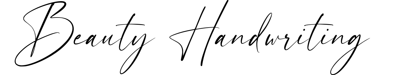 Beauty Handwriting