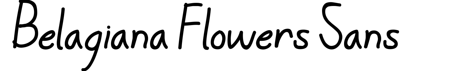Belagiana Flowers Sans