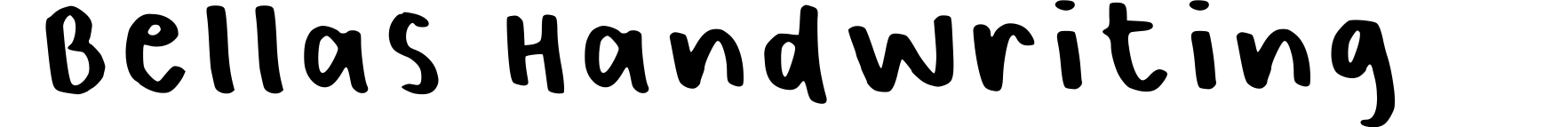 Bellas Handwriting