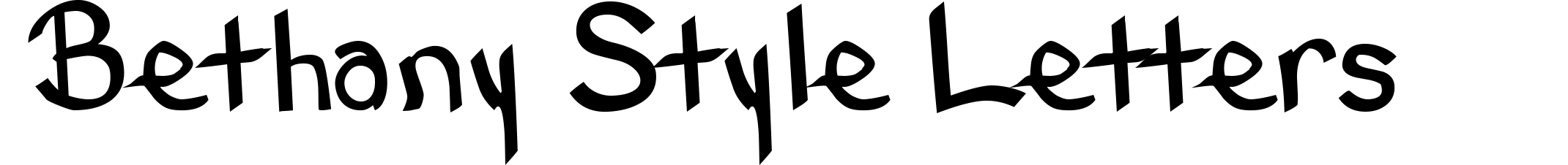Bethany Style Letters