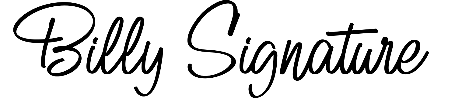 Billy Signature