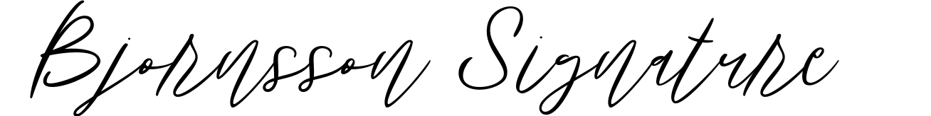 Bjornsson Signature