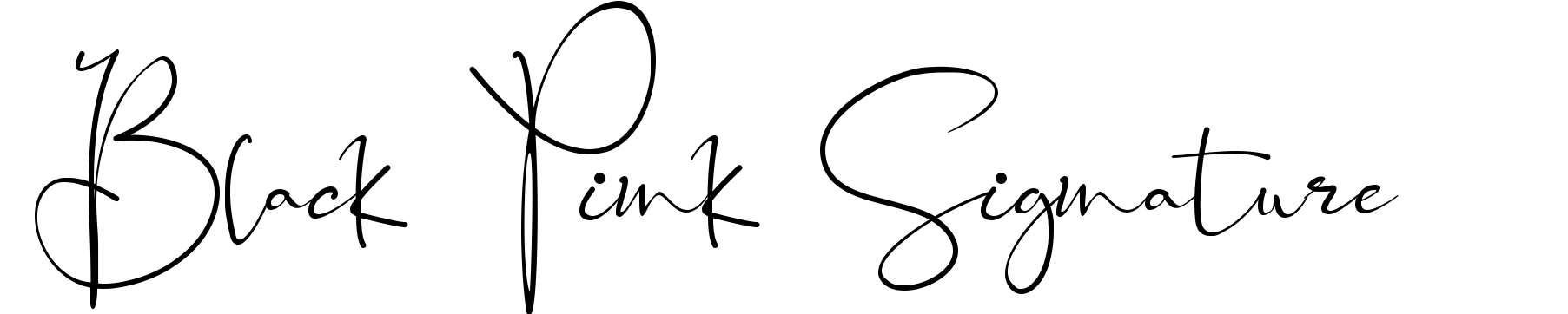 Black Pink Signature