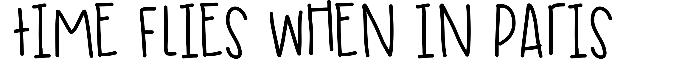 Time Flies When In Paris