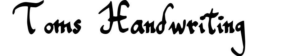 Toms Handwriting