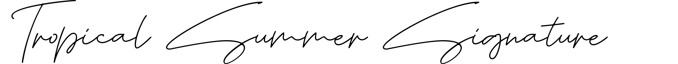 Tropical Summer Signature