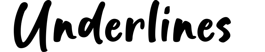 Underlines