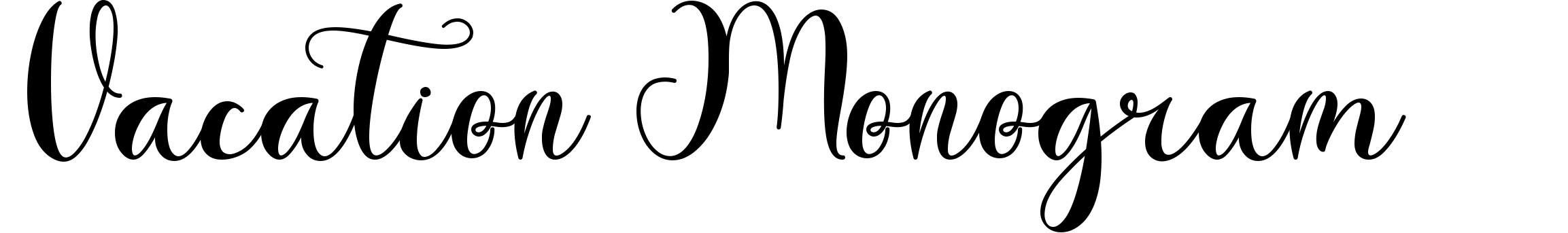Vacation Monogram