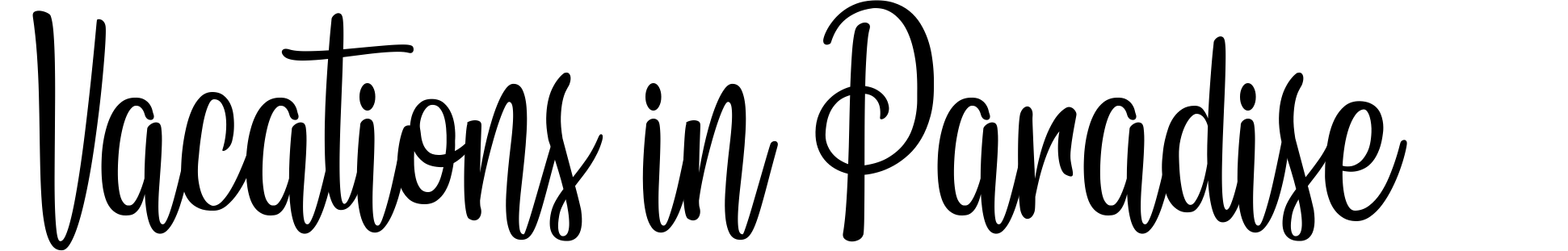 Vacations in Paradise