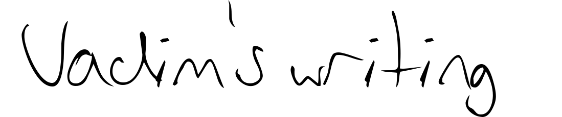 Vadim's writing