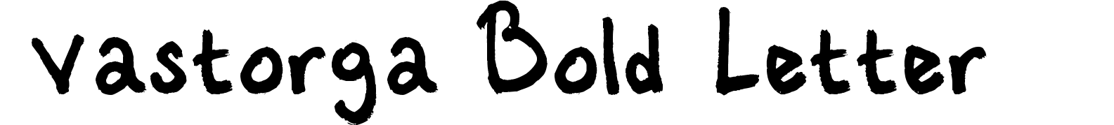 Vastorga Bold Letter