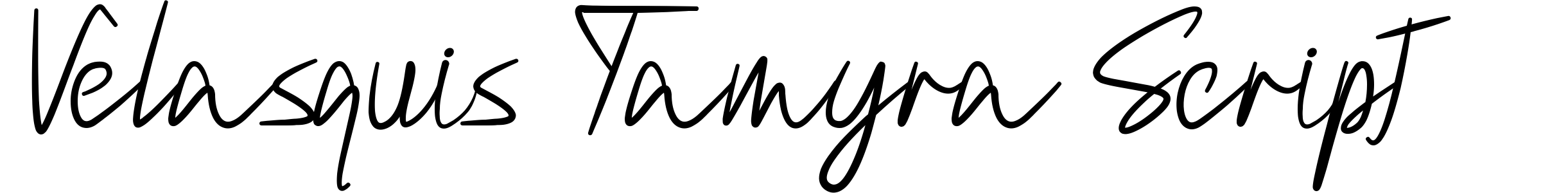 Velasquis Tamyra Script