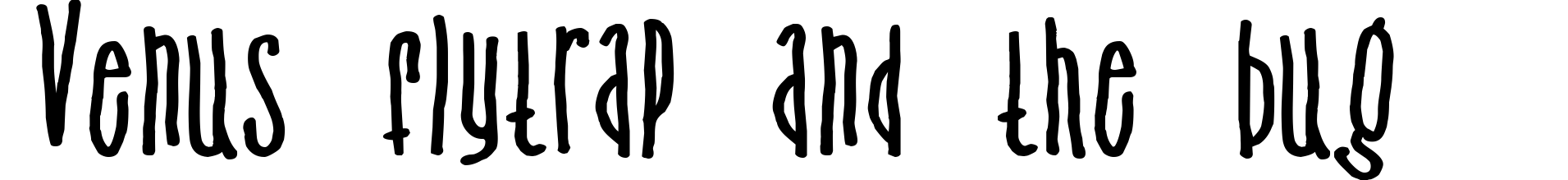 Venus flytrap and the bug