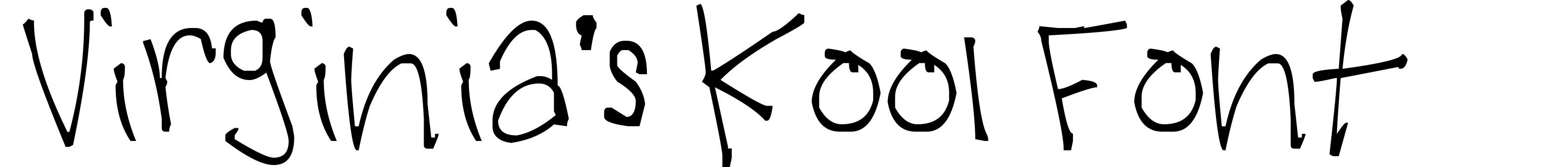 Virginia's Kool Font