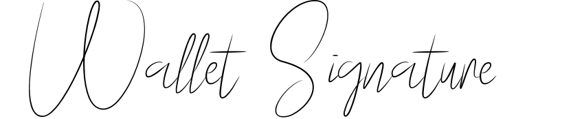 Wallet Signature