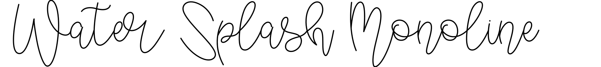 Water Splash Monoline