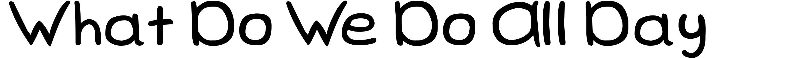 What Do We Do All Day