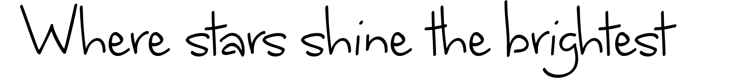 Where stars shine the brightest