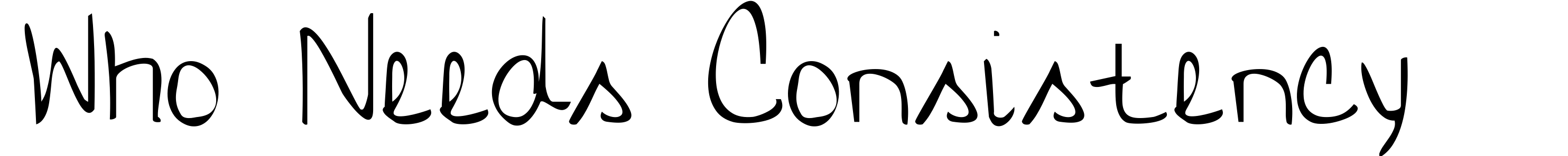 Who Needs Consistency