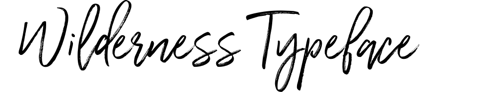 Wilderness Typeface