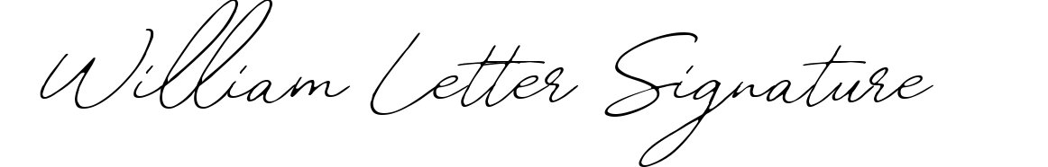 William Letter Signature