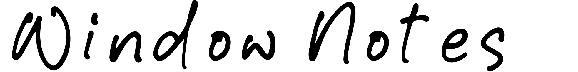Window Notes