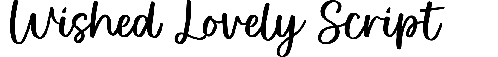 Wished Lovely Script
