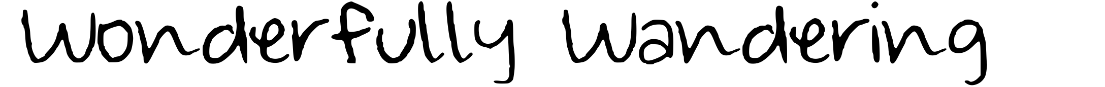 Wonderfully Wandering