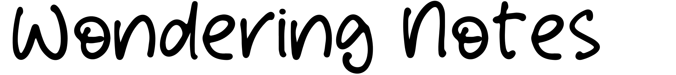 Wondering Notes