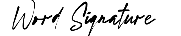 Word Signature