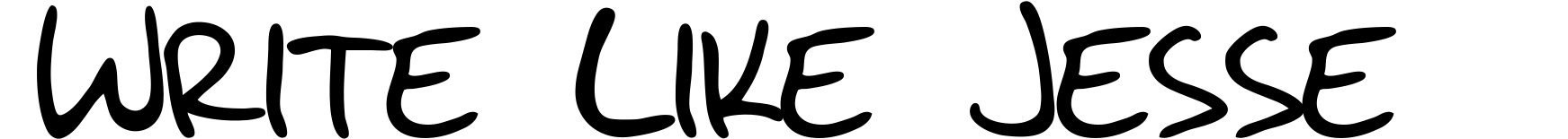 Write Like Jesse