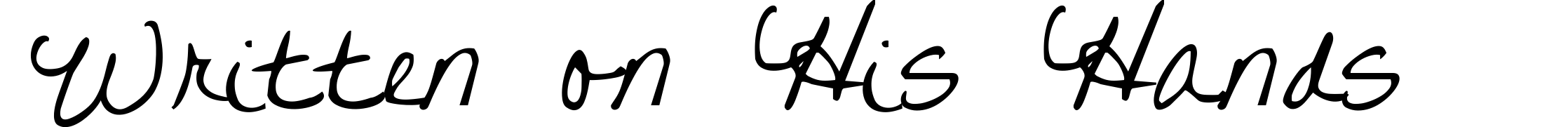 Written on His Hands