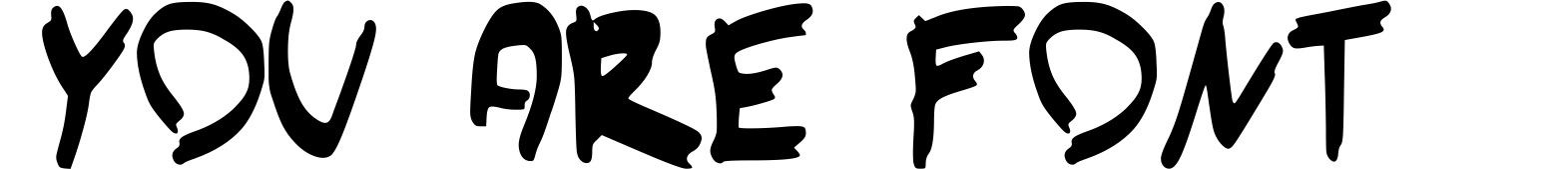You Are Font